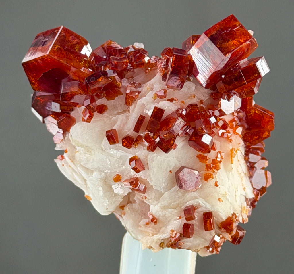 Vanadinite with Barite in perfect Conditions -Vanadinite lovers -