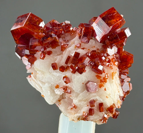 Vanadinite with Barite in perfect Conditions -Vanadinite lovers -