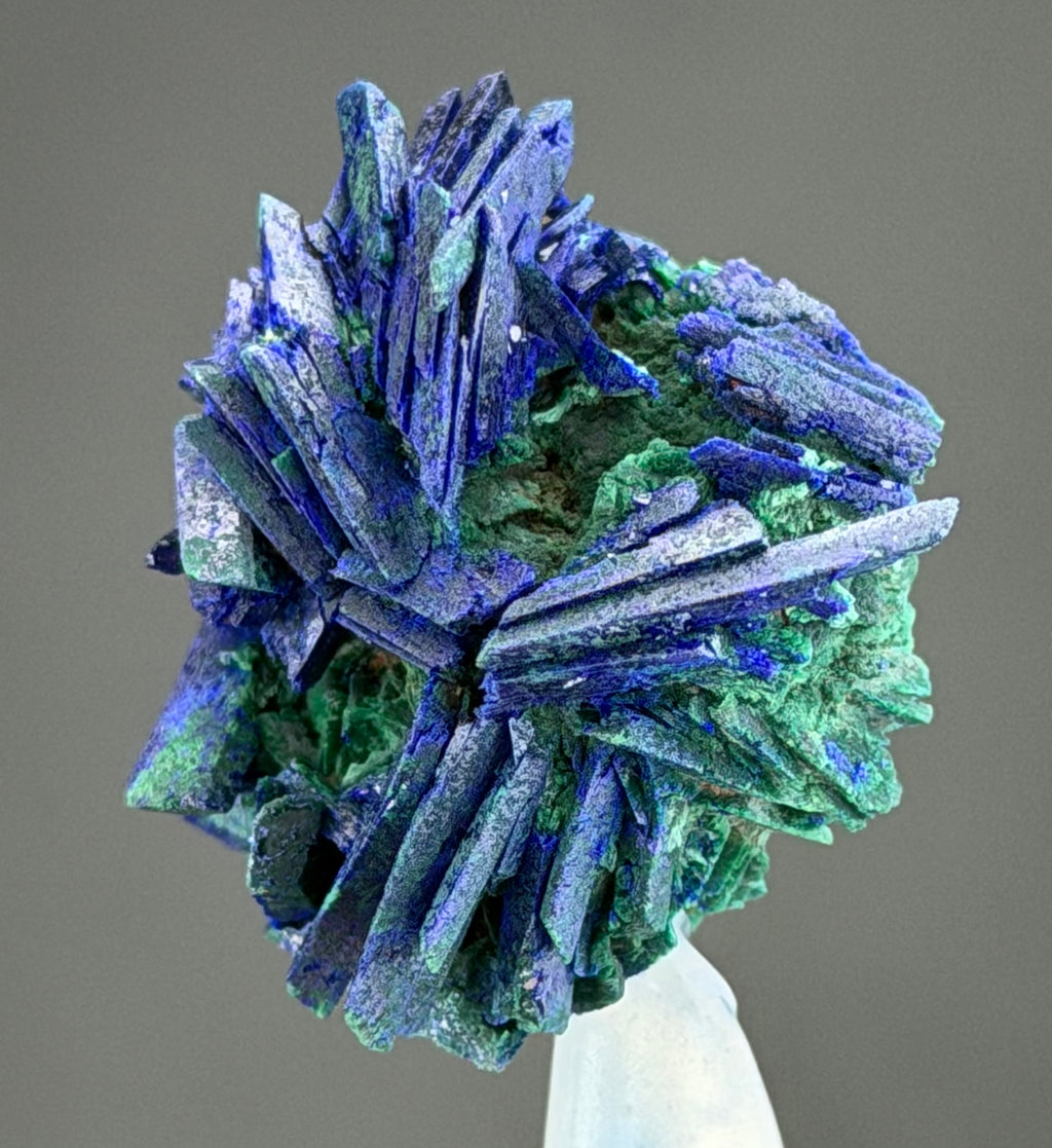 Azurite With malachite lustrous Rosette in Perfect Conditions conditions - Mineral Specimens Collectors -