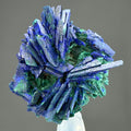 Azurite With malachite lustrous Rosette in Perfect Conditions conditions - Mineral Specimens Collectors -