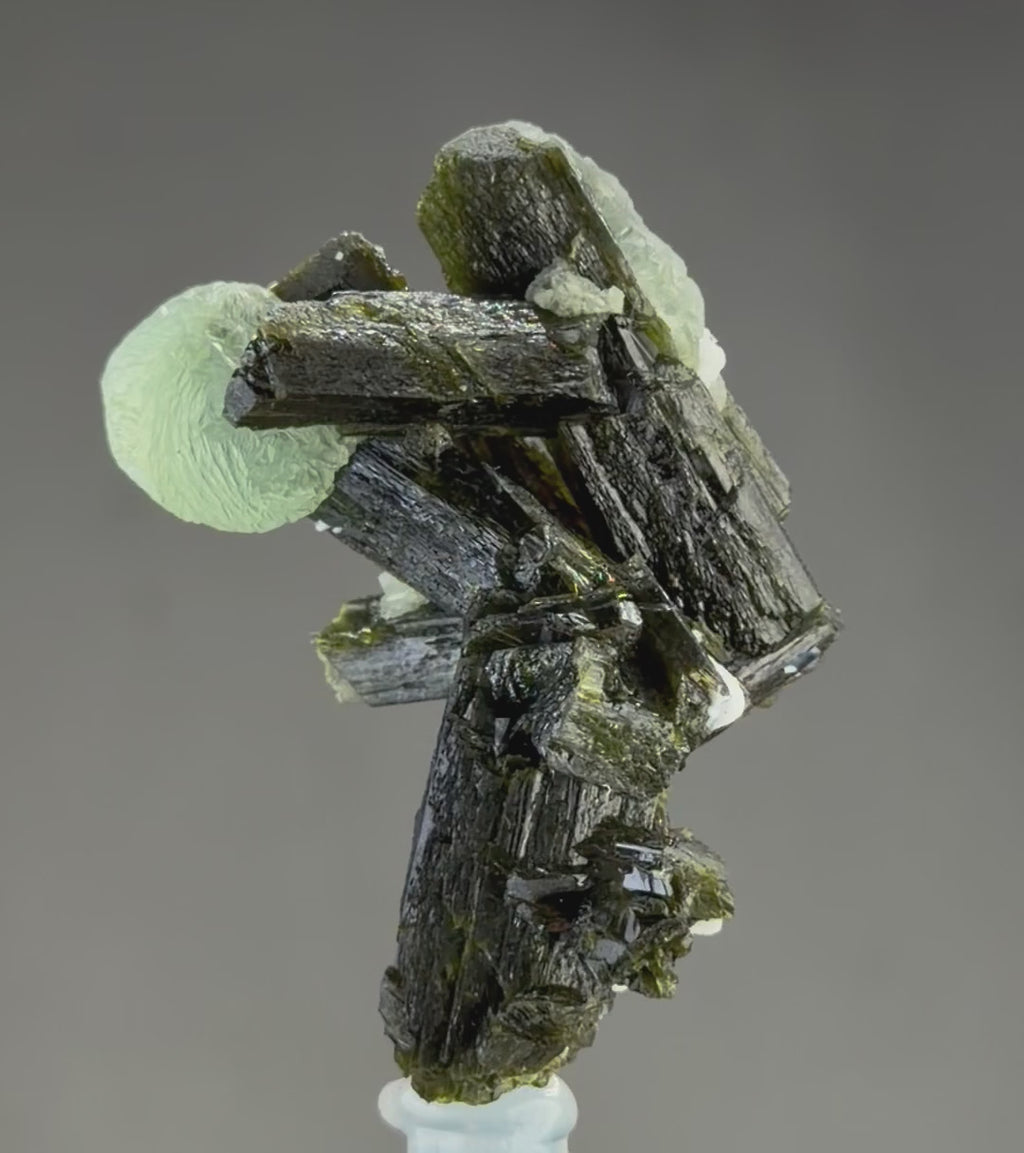 Nice mineral Combo - Epidote , Prehenite and calcite in Perfect Conditions- Mineral Specimens Collectors