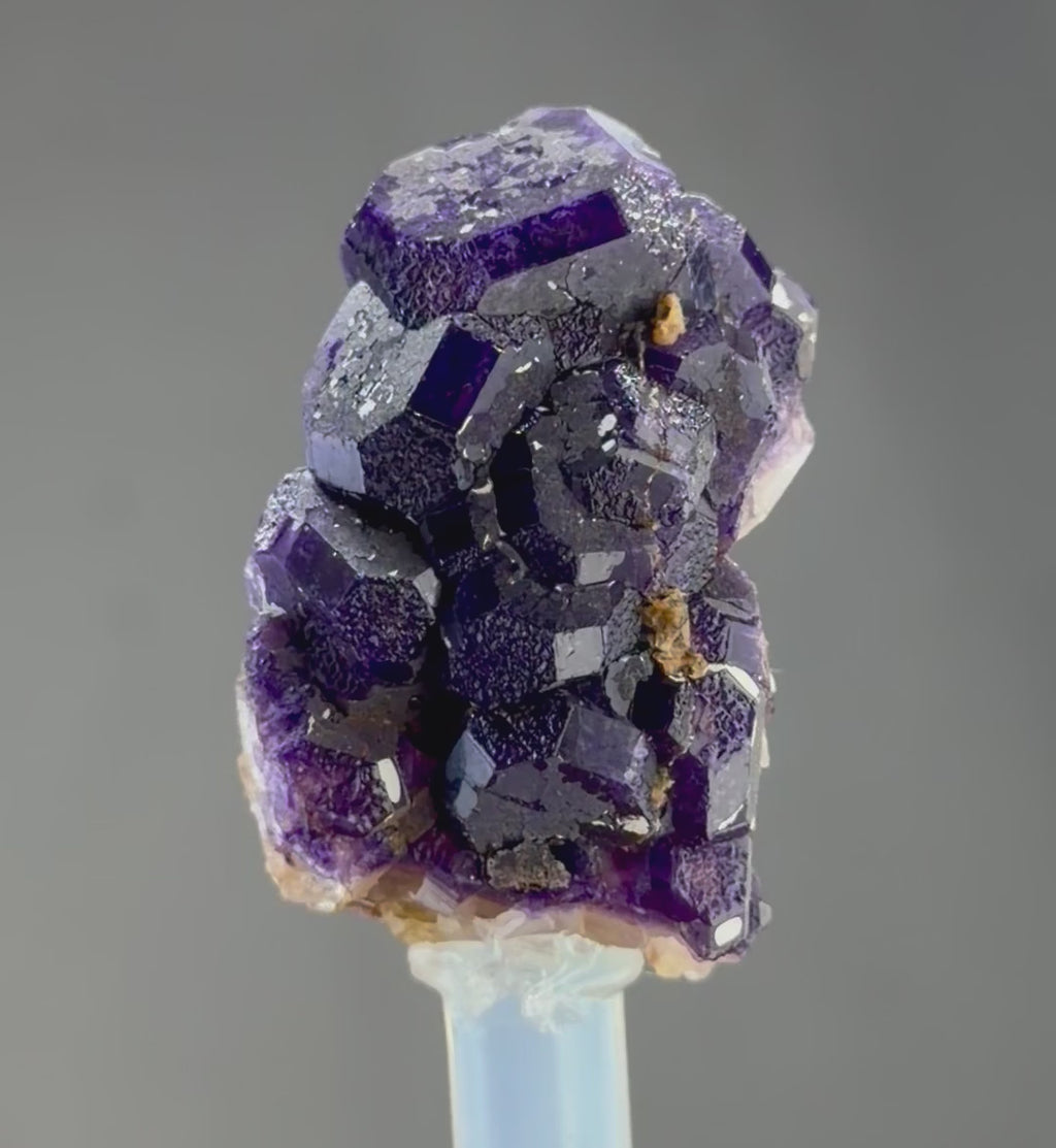 Blue Purple lustrous Fluorite - Mineral Specimens Collectors -