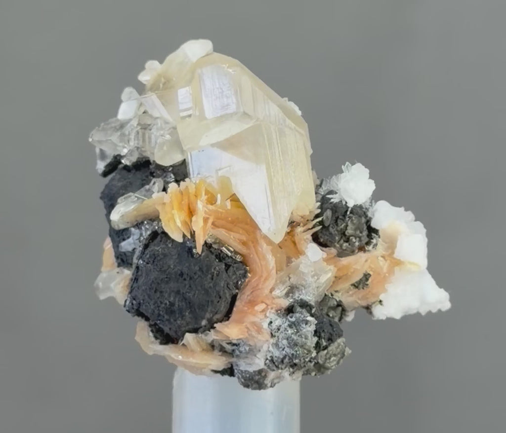 Wings Cerusite  Crystals with  barite hematite and calcite in Perfect conditions