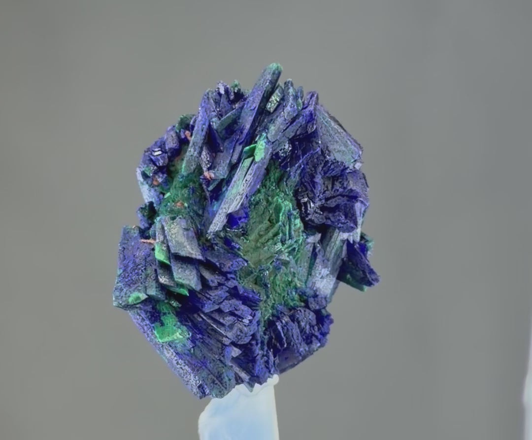 Azurite With malachite lustrous Rosette in Perfect Conditions conditions