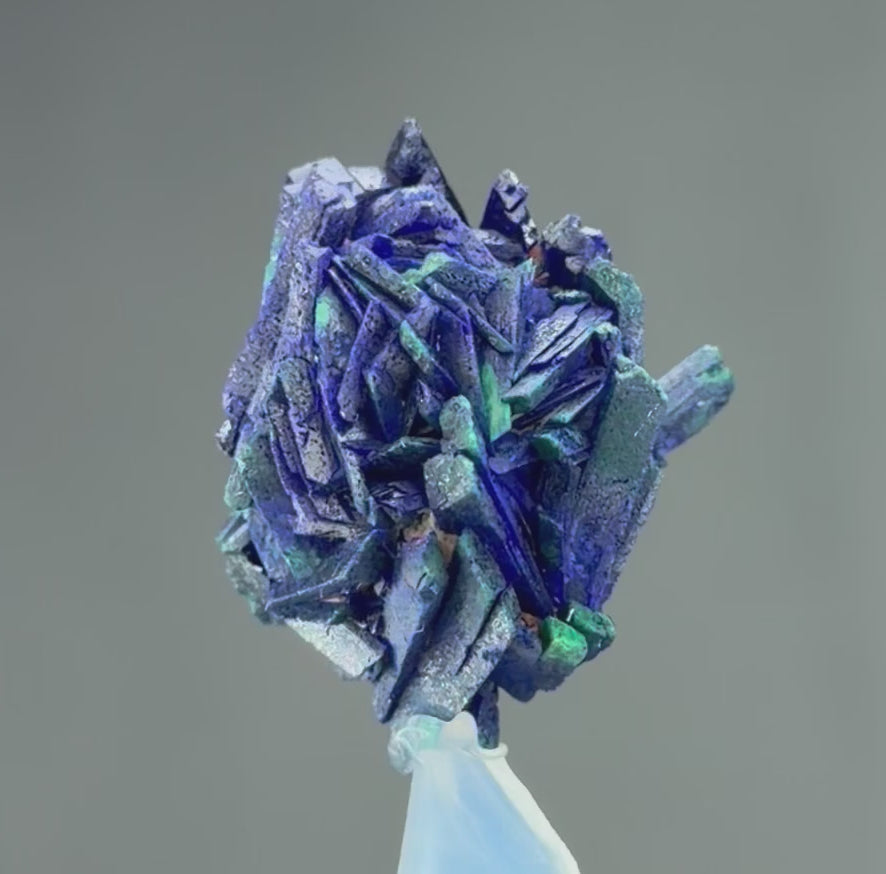 Azurite With malachite lustrous Rosette in Perfect Conditions conditions
